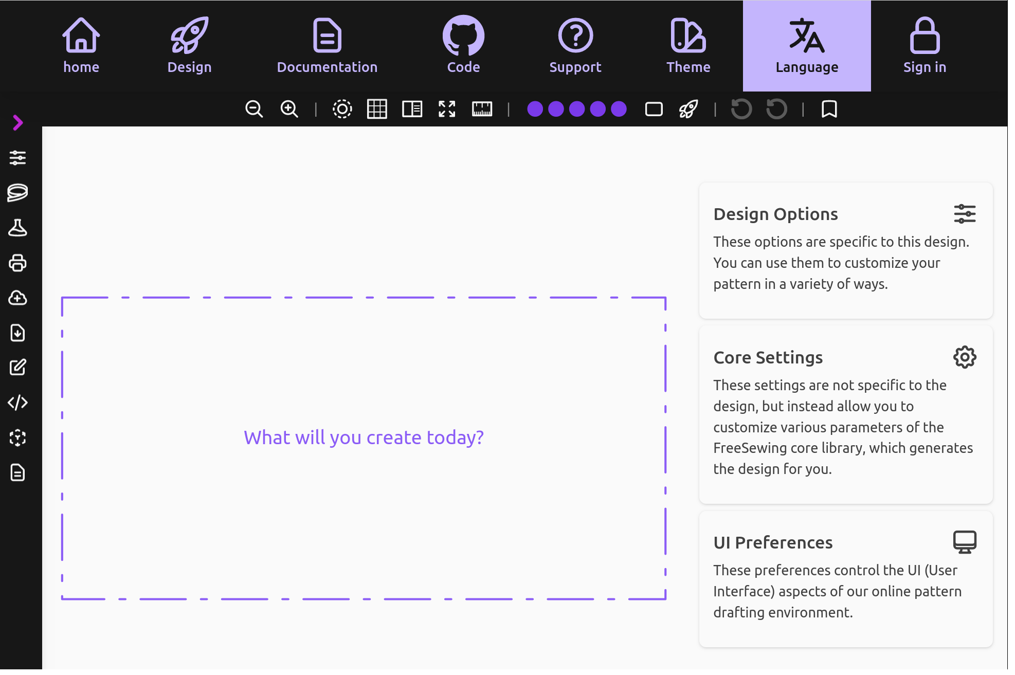 'From scratch' template